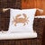 Wood Crab Beaded Pillow