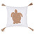 Wood Turtle Beaded Pillow