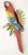Tropical Parrot Wall Art - Red