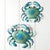 Sea Life Crab Wall Art - Set of 2