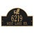 Black & Gold Personalized Adirondack Arch Plaque