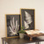 Black and White Fern Framed Prints - Set of 2