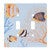 Coral Wave Double Switch Plate