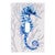 Ocean Blue Seahorse Single Switch Plate - OUT OF STOCK UNTIL 06/09/2025