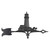 Black Lighthouse Weathervane - 30 Inch