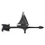 Black Sailboat Accent Weathervane - 30 Inch