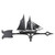 Black Schooner Weathervane - 30 Inch
