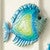 Blue Shimmer Fish Wall Art