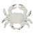 White Washed Crab Cabinet Knob