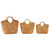 Bloom Woven Totes - Set of 3