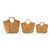 Bloom Woven Totes - Set of 3
