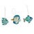 Ocean Fish Felt Ornaments - Set of 3