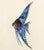 Blue Angelfish Wall Decor - Left