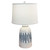 Island Stripes Sea Blue Table Lamp