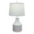 Etched Fish Table Lamp - Ivory