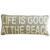 Life at the Beach Hooked Wool Pillow