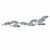 Sardine School Metal Wall Art - Right Facing