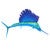 Lagoon Blue Sail Wall Art