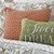 Textured Coral Accent Pillow
