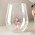 Flamingo Paradise Stemless Wine Glass