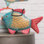 Blue Fish Watering Can