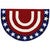 Stars & Stripes Half Round Floor Mat