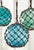 Large Glass Buoy Decorative Sphere - Turquoise