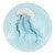 Jellyfish Delish Glass Plate