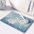 Blue Flamingo Bath Rug