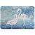 Blue Flamingo Bath Rug