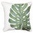 Emerald Monstera Square Indoor/Outdoor Pillow