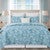 Blue Tropics Quilt Set - King