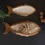 Carved Teak & Capiz Shell Trays - Set of 2