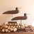 Pitcairn Wooden Shorebird Sculptures - Set of 2