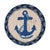 Navy Anchor Braided Coasters - Set of 6