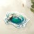 Blue Crab Glass Plate