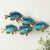 Blue Horizon Fish Metal Wall Art