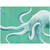 Blue Octopus Canvas Wall Art - 24 x 18