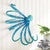 Blue Octopus Metal Wall Art