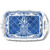 Blue Pineapple Serving Tray
