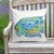 Boho Fishin' Square Indoor/Outdoor Pillow