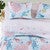 Bright Coral Reef 3 Piece Quilt Bed Set - Full/Queen