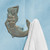 Bronze Verdigris Mermaid Towel Hook - Right Facing