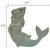 Bronze Verdigris Mermaid Towel Hook - Right Facing