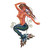 Brunette Mermaid Metal Wall Art