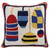Buoys Hooked Wool Pillow