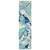 Cabana Palm Blue Indoor/Outdoor Rug - 2 x 8