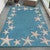 Carolina Starfish Aqua Indoor/Outdoor Rug - 4 x 6 - OUT OF STOCK UNTIL 07/15/2026 Carolina Starfish Aqua Indoor/Outdoor Rug - 4 x 6 - OUT OF STOCK UNTIL 07/15/2026