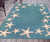 Carolina Starfish Aqua Indoor/Outdoor Rug - 5 x 8