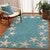 Carolina Starfish Aqua Indoor/Outdoor Rug - 5 x 8
